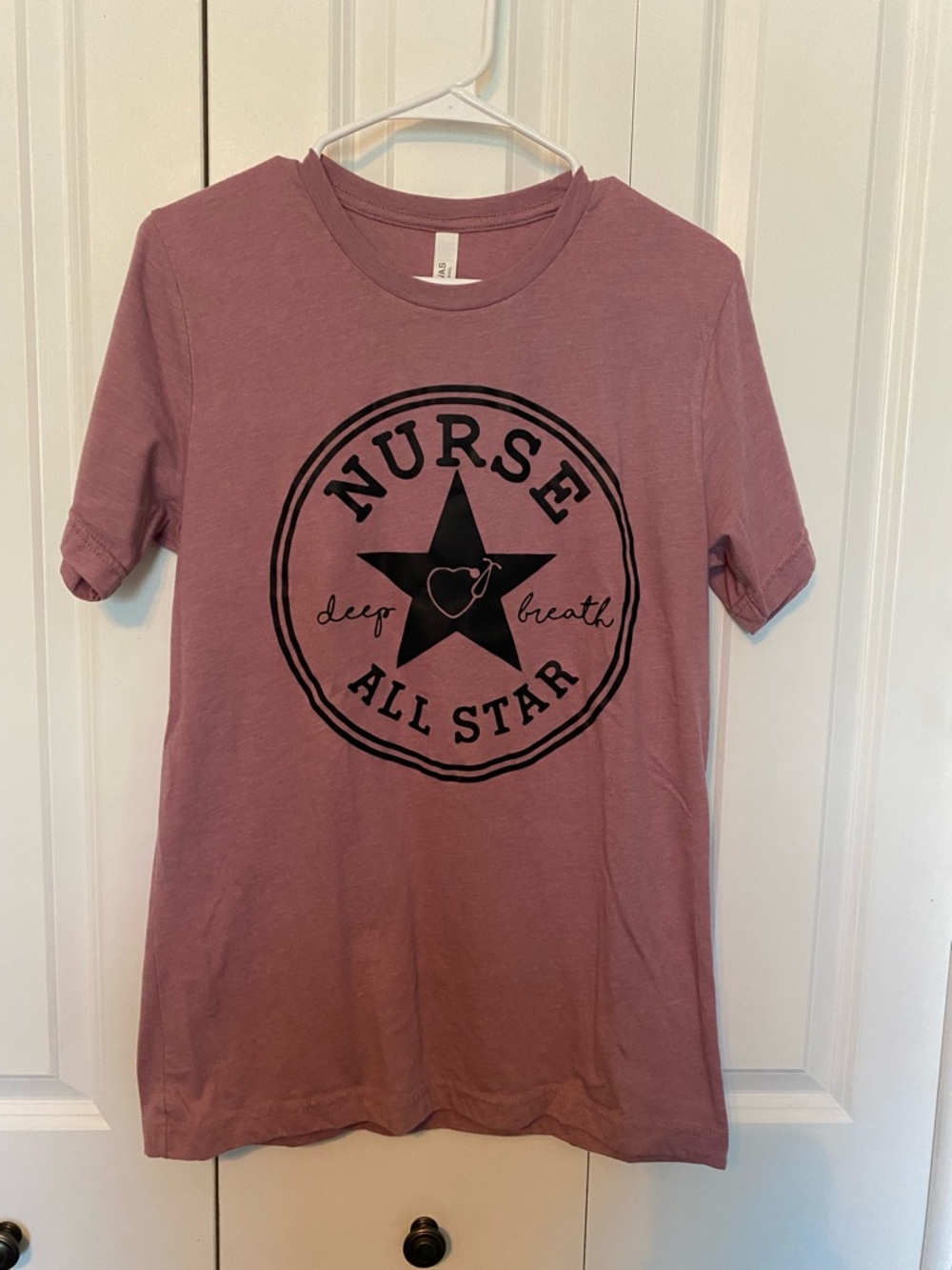 🌸 Bella Canvas Dusty Rose Nurse All Star Short Sleeve Tee